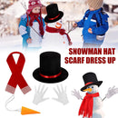 Snowman Making Kit Dress Up Building Hat Scarf Pipe Eyes Mouth Button Nose.