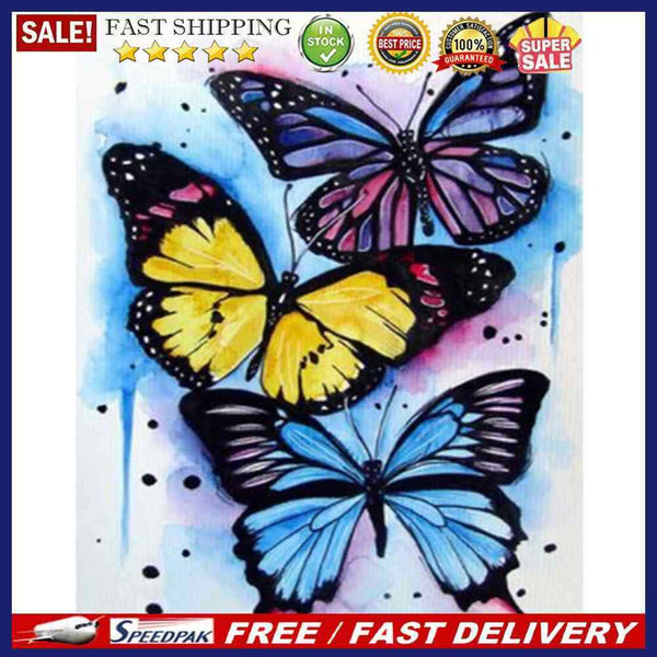 Butterfly 5D Diamond Painting DIY Full Square Drill Mosaic Wall Craft Picture