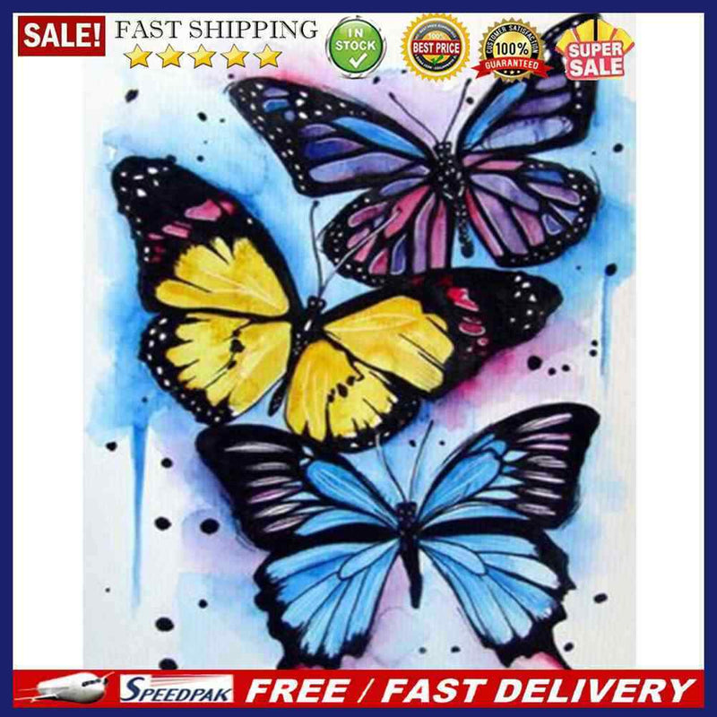 Butterfly 5D Diamond Painting DIY Full Square Drill Mosaic Wall Craft Picture