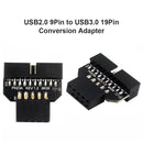USB 3.0 20-Pin to USB 2.0 9-Pin Adapter Male to Female Female to Male Converter