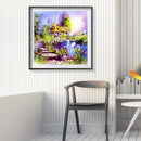 Full Square Drill Mosaic Poster 5D DIY Diamond Painting Rural House Kit