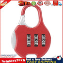 3 Digit Code Combination Password Lock Schoolbag Anti-theft Lock (Red) Newly