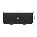 Mat Sink Splash Guard Water Catcher Drying Pads for Kitchen Bathroom(Black)