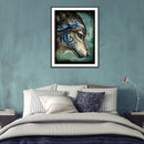 5D Rhinestone DIY Embroided Wolf Head Full Round Drill Diamond Painting Kit