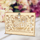 Wooden Wedding Sign In Box Exquisite Wedding Card Box Party Favor Decoration