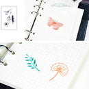 Flower Leaf Transparent Silicone Seals DIY Stamp Scrapbook Album Decor Gift