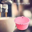 Stainless Steel Reusable Coffee Capsule Cup Filter for Dolce Gusto (Pink)