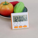 5pcs Multi-function Electric LCD Digital Kitchen Timer Alarm(Orange)