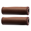 1 Pair Cycling Handlebar Covers PU Leather MTB Bike Handle Grips (Coffee) Newly