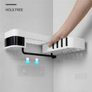Shelf Rack Hollowed out design Rotating Shelves Storage Rack Bathroom Shelf
