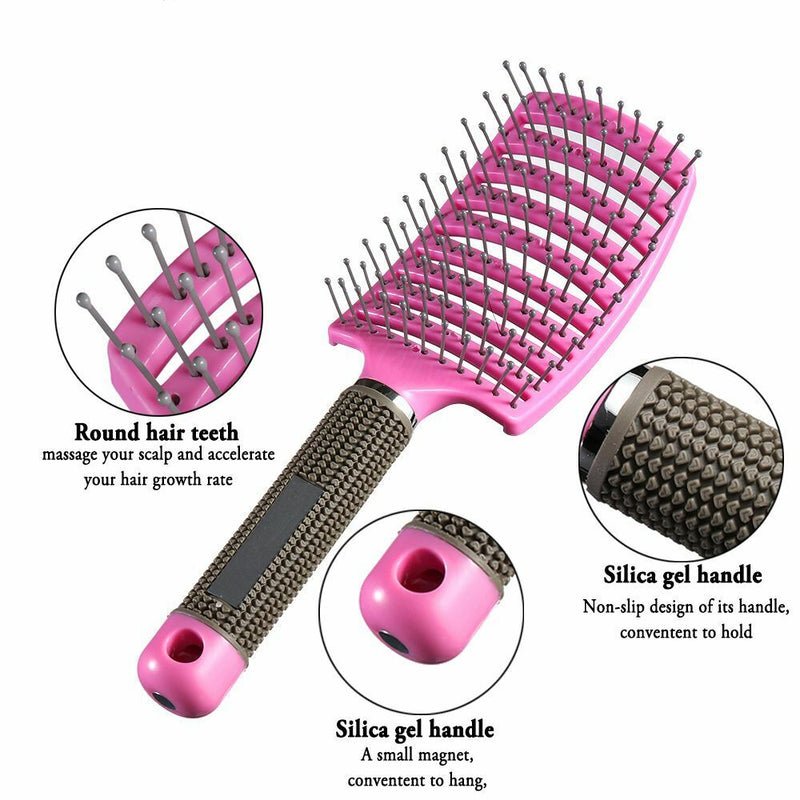 Wide tooth Anti-static Hair Comb Hairdressing Styling Tools Massager Brush