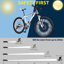 Spoke Reflector 12 Pieces MTB Bike Wheel Spoke Reflective Strips (White) Newly