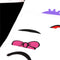 4 Pcs Expressions Pregnancy Baby Bump Belly Stickers Maternity O6J7 hot.
