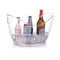 Ingot Beer Ice Bucket Bar KTV Home Wine Holder Transparent Barware (4L)