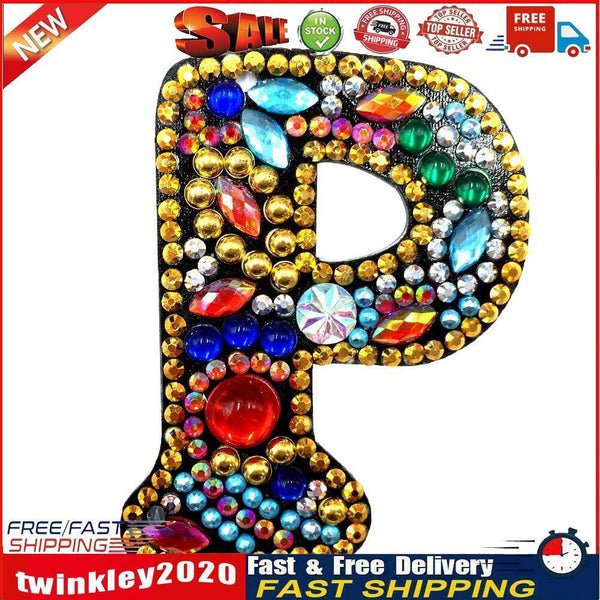 DIY Key Chain Diamond Painting Letters Women Bag Keyring Pendant Gift (P) Newly