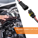 5Set Car Motorcycle Waterproof Plug Car Male Female Electrical Connector Plug`