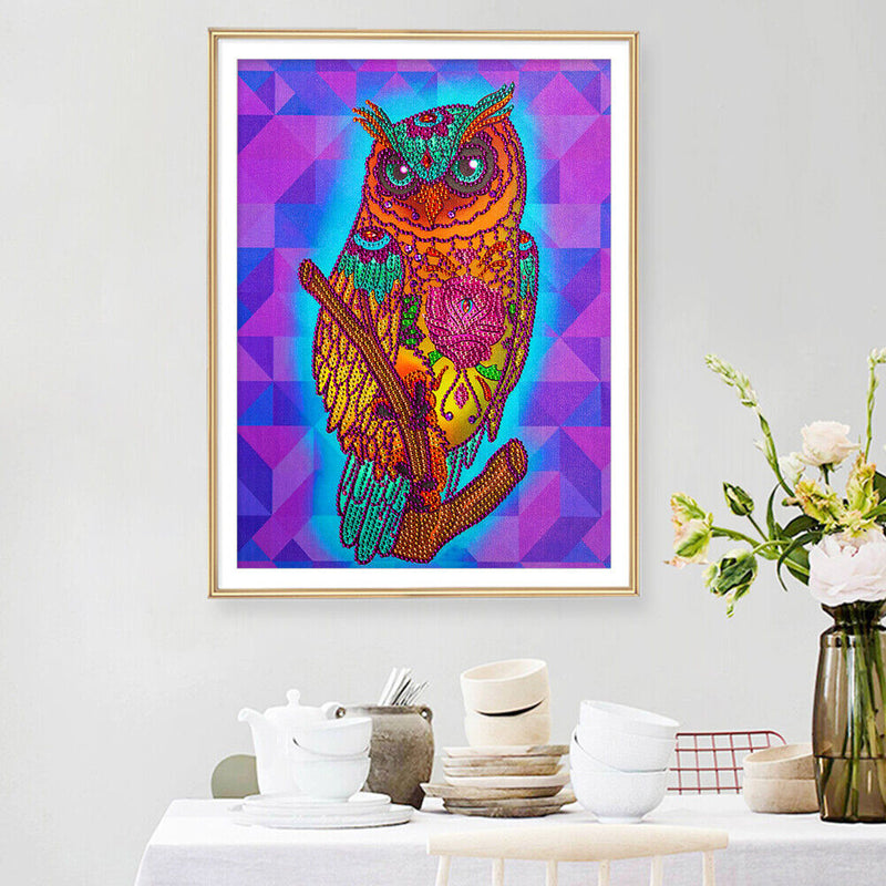 5D Part Special Shaped Drill Diamond Painting Kit Eagle Animal Decor Adults