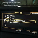 AUX Audio Cablefor Audi A1 S1 A3 S3 A4 A5 S5 A6 S6 A7 S7 A8 S8 Q3 Q5 TT R8