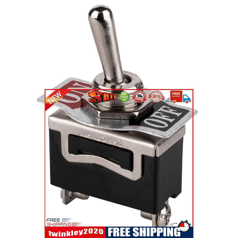 2 Terminals ON OFF Power SPST Rocker Toggle Switch for Car RV Marine Boat