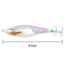Luminous Artificial Jigs Fishing Lures Cuttlefish Catcher Tackle (Pink White)