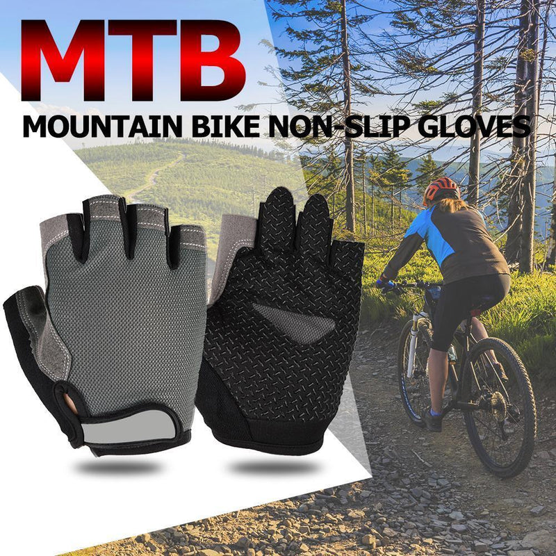 Cycling Gloves Anti-slip Summer Breathable Sport Bike Bicycle Half Finger G