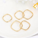 Hot Couple Gift Simplicity Jewelry Set With Diamond Square Ring Crystal
