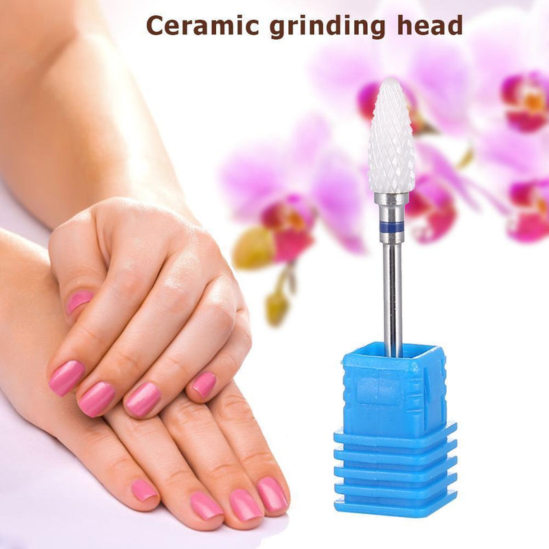 Nail Cone Tip Ceramic Drill Bits Manicure Pedicure Grinding Head Sander Tools
