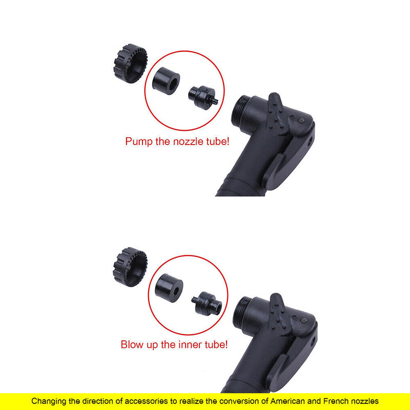 DUUTI PP-24 Mini Bike Pump American Presta Valve + Glueless Tire Patch Kit Newly