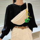 Straw Chest Packs Fanny Belt Bags Fashion Summer Messenger Crossbody Bag Pouch