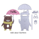 DIY Metal Cutting Dies Stencil Umbrella Bear Scrapbooking Embossing Craft