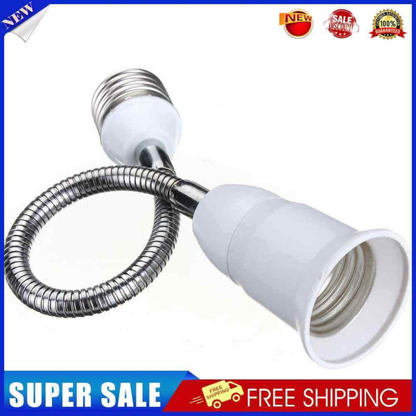10pc E27 LED Light Bulb Lamp Holder Flexible Extension Adapter Socket(60cm)