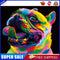Painted Pug Oil Paint By Numbers DIY Handpainted on Canvas Wall Art Picture