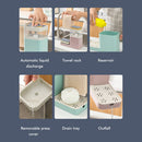Soap Dispenser with Sponge Holder Sink Dish Soap Pump Dispenser for Kitchen