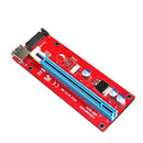 USB 3.0 164P PCI-E Express 1x to 16x Extender Riser Card 6Pin SATA Mining