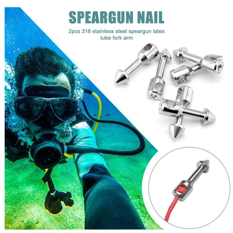 Spear Band Wishbone Nails for Spearfishing Scuba Diving Fishing Tackle Pack