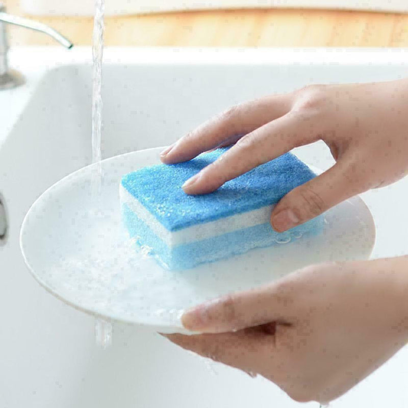 1xSponge Brush Dish Washing Cleaning Kitchen Pad Soap Tool Cleaner
