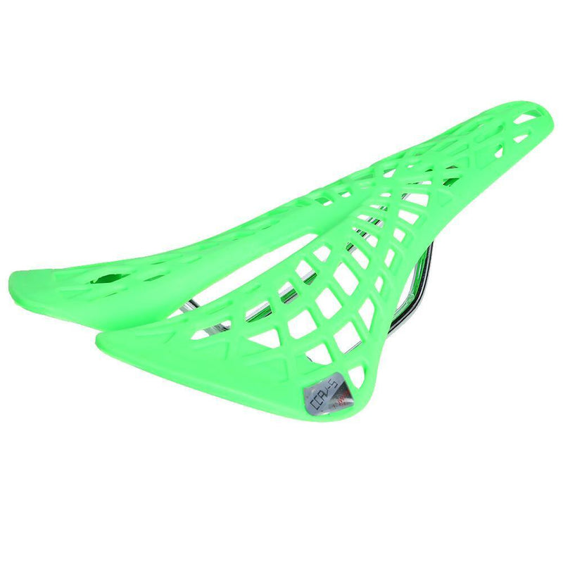 Plastic Bike Hollow Saddle Seat Cushion for Outdoor MTB Cycling (Green)