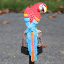 LED Solar Lights Parrot Waterproof Lawn Stakes Lamps Garden Decor (Red) Newly