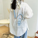 PVC Transparent Women Shoulder Bag Summer Clear Purse Totes Crossbody Handbag