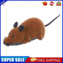 Wireless Electric RC Flocking Rat Toys Pet Cat Remote Control Mouse (Brown)