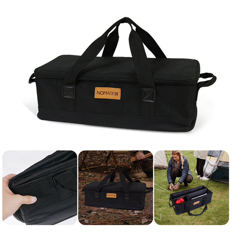 Multipurpose Carry Pouch 600D Oxford Camping Gas Stove Bag Travel Picnic Kit Bag