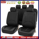 Four Seasons PU Leather Car Seat Covers Set Automobile Seat Protector Universal