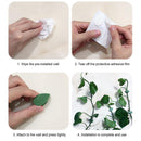 Leaves Shape Seamless Clip Green Plant Dill Wall Climbing Fixator Organizer
