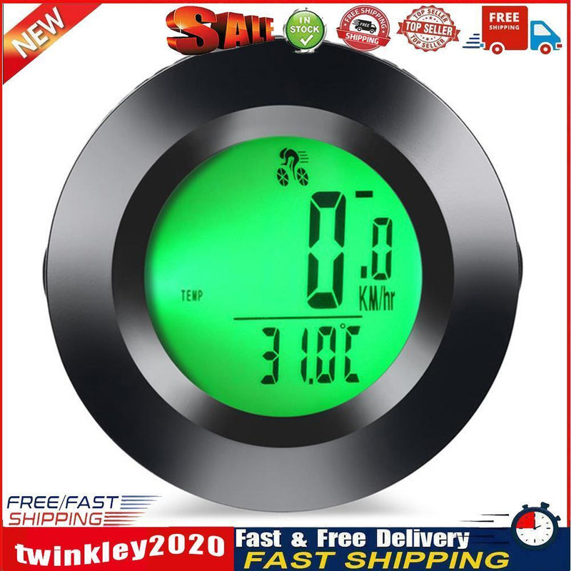Bike Speedometer w/ Switchable Backlight Waterproof Road Bicycle Computer Newly