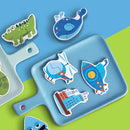 12pcs Children DIY Production Paper Puzzles Enlightenment Educational Toys
