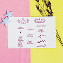 Birthday Wish Cutting Dies Card Silicone Clear Seal Stamp (H6282+ST0523A1) Newly