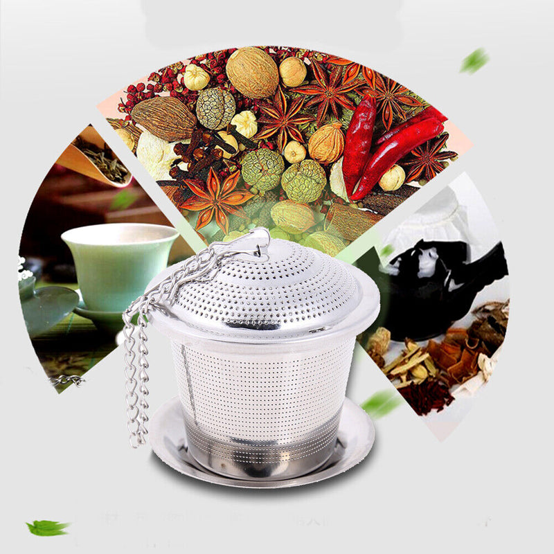 Stainless Steel Tea Infuser Loose Leaf Tea Strainer Herbal Spice Filter Newly