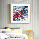DIY Diamond Painting Kits Full Round Drill Santa and Animal Home Decoration