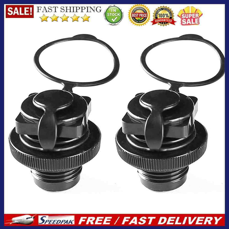 2x Safety Air Valve Nozzle Caps for Inflatable Boat Kayak Raft Mattress Air