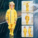 Kids Rain Suit Toddler Raincoat Unisex Baby Waterproof Coverall (Yellow S) Newly